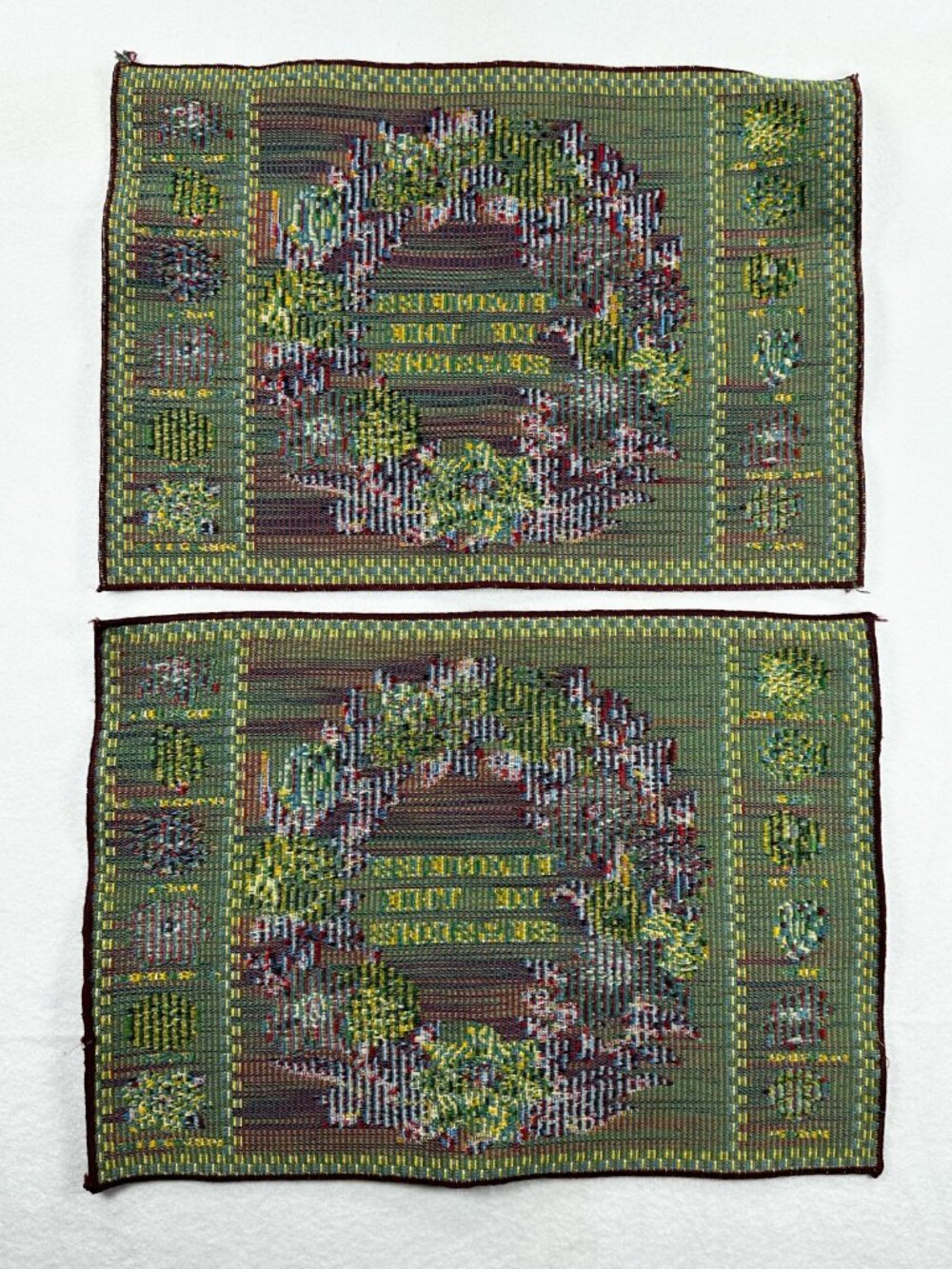 Vintage Flowers Of The Seasons 2 Wall Art Decor Tapestry Placemats DIY 17x12.5 - Picture 2 of 10